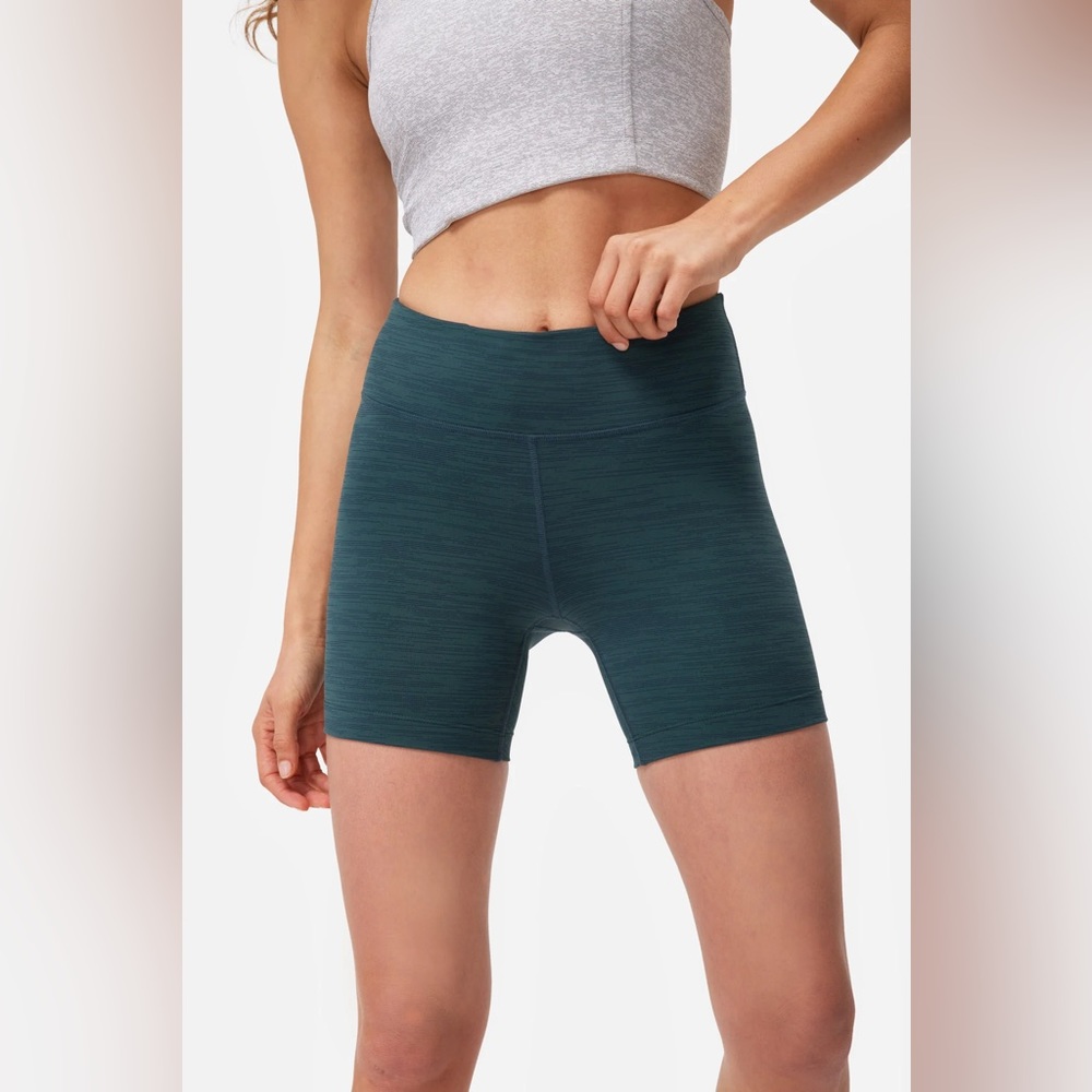 Outdoor Voices Green Tech Sweat Biker Shorts - XS